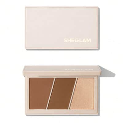 پالت صورت ۳ کاره شیگلم SHEGLAM مدل Trio Hero Face Palette رنگ Camel