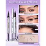 هاشور و ژل ابرو دو سر شیگلم Sheglam مدل Real Flow Laminating brow Pen رنگ Ebony - Image 5