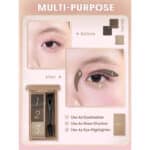 پالت 3 عددی سایه ابرو شیگلم Sheglam مدل Puff Brow Palette رنگ Charcoal - Image 5