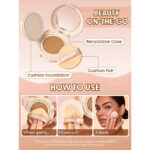 کرم پودر کوشن شیگلم Sheglam مدل Lock & Go Long-Lasting رنگ Chantilly - Image 6