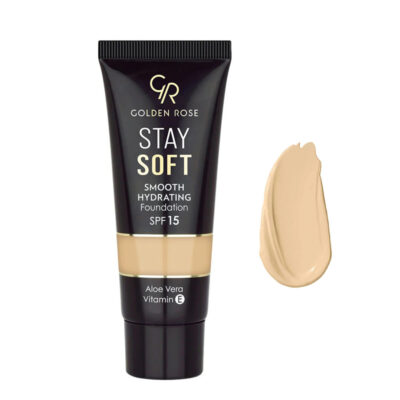 کرم پودر آبرسان SPF15 گلدن رز مدل Stay Soft کد 201