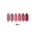 پک 6 عددی رژلب مینی گلدن رز مدل Velvet Matte Lipstick رنگ Mix 1