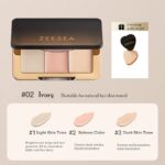 پالت کانسیلر 3 رنگ Zeesea مدل Soft Light Tri-Color Concealer کد 02 (رنگ Ivory) - Image 2