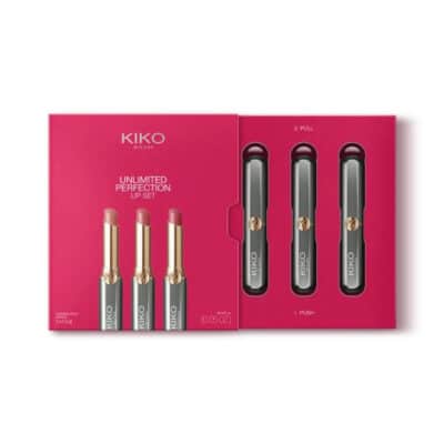 ست 3 عددی رژلب جامد کیکو Kiko Milano مدل Unlimited Perfection Lip Set کد 01