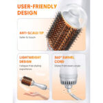 برس پیچ حرارتی حجم دهنده مو شیگلم Sheglam سایز 72mm مدل Blowout Bliss Volumizing Hot Air Brush - Image 6