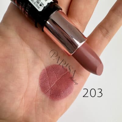 رژلب جامد براق گلدن رز مدل Silky Shine کد 203