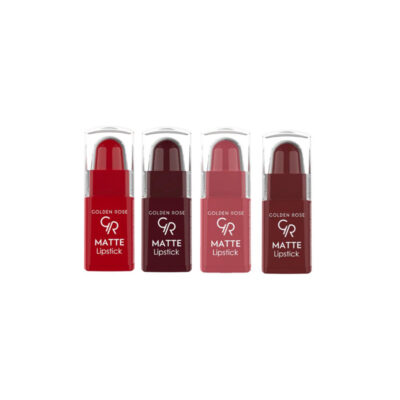 پک 4 عددی رژلب مینی گلدن رز مدل Matte Lipstick رنگ Mix 2