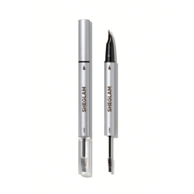 هاشور و ژل ابرو دو سر شیگلم Sheglam مدل Real Flow Laminating brow Pen رنگ Chocolate