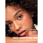 پالت رژگونه سه رنگ شیگلم SHEGLAM مدل Sweet Cheeks رنگ Private Cabana - Image 4