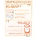 پودر فیکس دوطبقه مات و لیفت کننده پوست شیگلم Sheglam  مدل Insta-Ready Ultra-Fine Blur & Lift Setting Powder Duo رنگ Translucent - Image 3