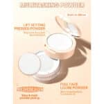 پودر فیکس دوطبقه مات و لیفت کننده پوست شیگلم Sheglam  مدل Insta-Ready Ultra-Fine Blur & Lift Setting Powder Duo رنگ Translucent - Image 4