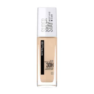 کرم پودر 30 ساعته میبلین Maybeline مدل Super Stay Active Wear کد 03 رنگ True Ivory