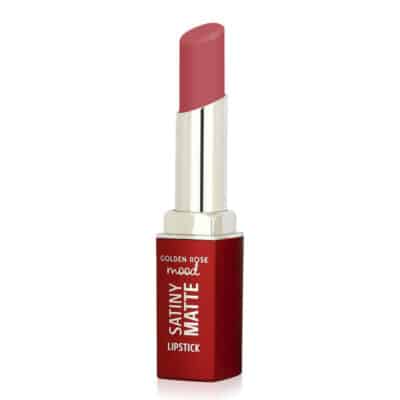 رژلب مات ساتنی گلدن رز مدل Mood Satiny Matte کد 06 رنگ Peach Amber