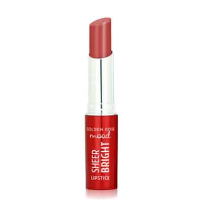 رژلب جامد براق گلدن رز مدل Sheer Bright کد 102
