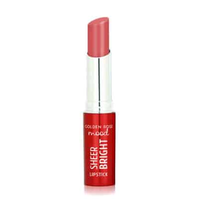 رژلب جامد براق گلدن رز مدل Sheer Bright کد 106