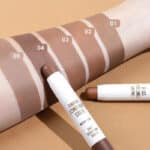 کانتور استیکی گلدن رز مدل Chubby Contour Stick کد 01 رنگ Light Coffee - Image 3