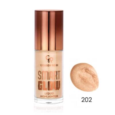 هایلایتر مایع گلدن رز مدل Smart Glow کد 202 رنگ Radiant Gold
