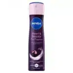 اسپری ضدتعریق 72 ساعته نیوآ Nivea مدل Pearl &amp Beauty Fine Fragrance Smooth & Beautiful Underarms Black Pearl(150 میل)