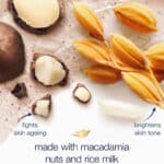 اسکراب لایه بردار بدن داو Dove مدل Exfoliating Body Polish حاوی ماکادمیا و شیربرنج Crushed Macadamia & Rice Milk(298 گرم) - Image 2