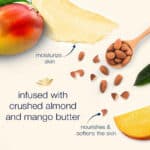 اسکراب لایه بردار بدن داو Dove مدل Exfoliating Body Polish حاوی بادام و کره انبه Crushed Almond & Mango Butter(298 گرم) - Image 2