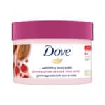 اسکراب لایه بردار بدن داو Dove مدل Exfoliating Body Polish حاوی دانه انار و شی باتر Pomegranate Seeds & Shea Butter(298 گرم)