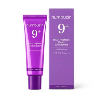 اسنس ضدآفتاب SPF50 نامبوزین numbuzin حاوی پپتید و NAD+ مدل No.9 Dewy Sun Essence(50 میل)