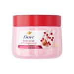 اسکراب لایه بردار بدن داو Dove مدل Gommage Corps رایحه شی باتر و دانه انار Pomegranate Seeds & Shea Butter(425 گرم)