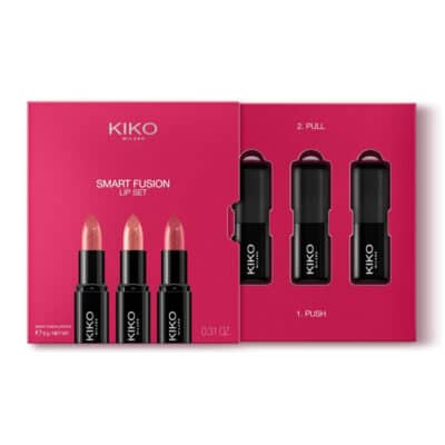 ست 3 عددی رژلب جامد براق کیکو Kiko Milano مدل Smart Fusion Lip Set کد 03