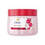 اسکراب لایه بردار بدن داو Dove مدل Gommage Corps رایحه گیلاس خرد شده و شیر چیا Crushed Cherries & Chia Milk(425 گرم)