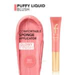 رژگونه مایع سر اسفنجی فلورمار Flormar مدل Puffy Liquid Blush کد 001 رنگ Pinky Glow - Image 2