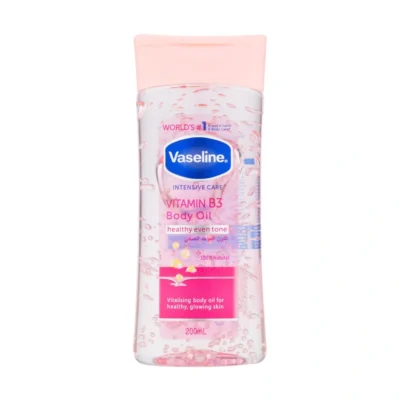 روغن بدن ژلی ویتامین B3 وازلین Vaseline Vitamin B3 Body Oil(200 میل)