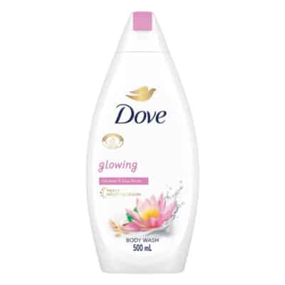 شامپو بدن داو Dove مدل Glowing حاوی عصاره برنج و نیلوفر آبی(500 میل)