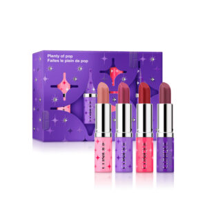ست 4 عددی رژلب جامد ساتنی کلینیک Clinique Pop Longwear Lipstick مدل Plenty Of Pop