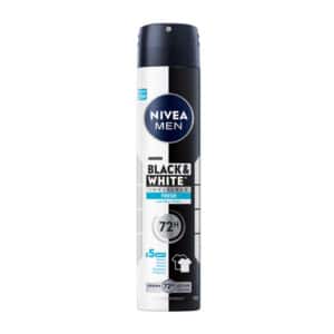 اسپری ضدتعریق 72 ساعته مردانه نیوآ Nivea Black & white Invisible Fresh(200 میل)