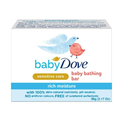 صابون حمام مرطوب کننده قوی کودک داو Dove Baby Bathing Bar مدل Rich Moisture(90 گرم)