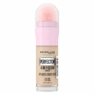 کرم پودر 4 در 1 سر اسفنجی میبلین Maybelline مدل Instant Age Rewind Perfector 4-In-1 Glow Makeup کد 01 رنگ Light