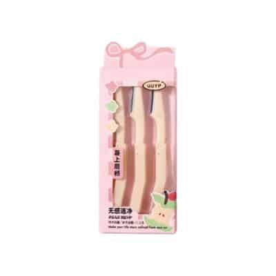 ست ۳ عددی تیغ ابرو تاشو UUYP رنگ کرم (کد K525)