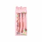 ست ۳ عددی تیغ ابرو تاشو UUYP رنگ صورتی (کد K525)