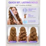 دستگاه چرخشی فر کننده مو اتوماتیک شیگلم Sheglam مدل One Touch Airflow Styler Pro سایز 32 میل - Image 5
