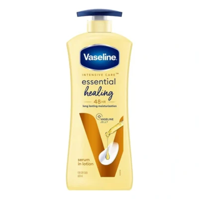 لوسیون بدن 48 ساعته وازلین Vaseline مدل Essential Healing Long Lasting Lotion(600 میل)