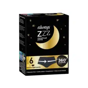 نوار بهداشتی شورتی آلویز Always مدل ZZZ Menstrual Pants سایز 6 (بسته ۳ عددی)