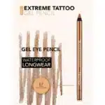 مداد چشم ژلی فلورمار flormar مدل Extreme Tattoo Gel Pencil کد 007(رنگ Gold Storm) - Image 4