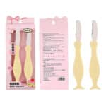 ست 2 عددی تیغ ابرو تاشو UUYP رنگ لیمویی (کد K518)