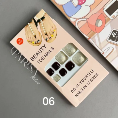 ناخن مصنوعی پا ۱۲ عددی BEAUTY TOE NAILS کد 06