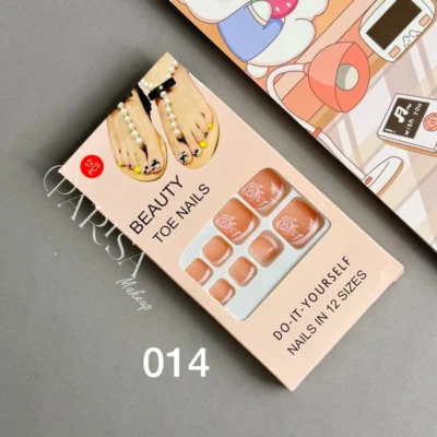 ناخن مصنوعی پا ۱۲ عددی BEAUTY TOE NAILS کد 014