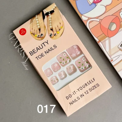 ناخن مصنوعی پا ۱۲ عددی BEAUTY TOE NAILS کد 017