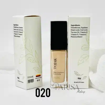 کرم پودر مات توجک TOJAK مدل Matte Foundation Long Lasting with Vitamins & Tea Tree Oil کد 20