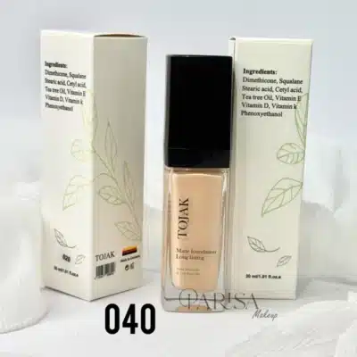 کرم پودر مات توجک TOJAK مدل Matte Foundation Long Lasting with Vitamins & Tea Tree Oil کد 40