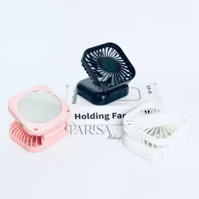 پنکه تاشو آینه دار قابل حمل مدل Holding Fan