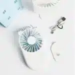 مینی فن شارژی دارای استند رنگ سفید - Image 2